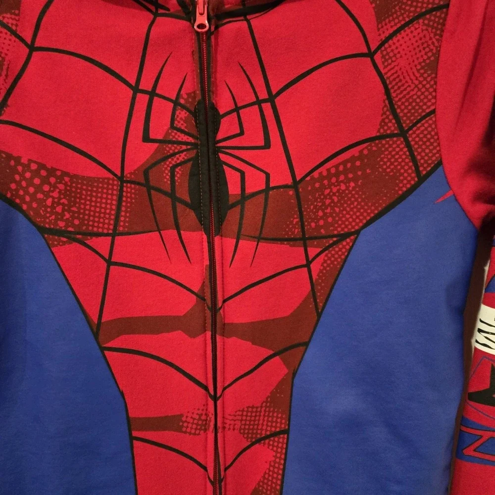 Kids Spiderman Full Zip Hooded Jacket‎ Size Xxl